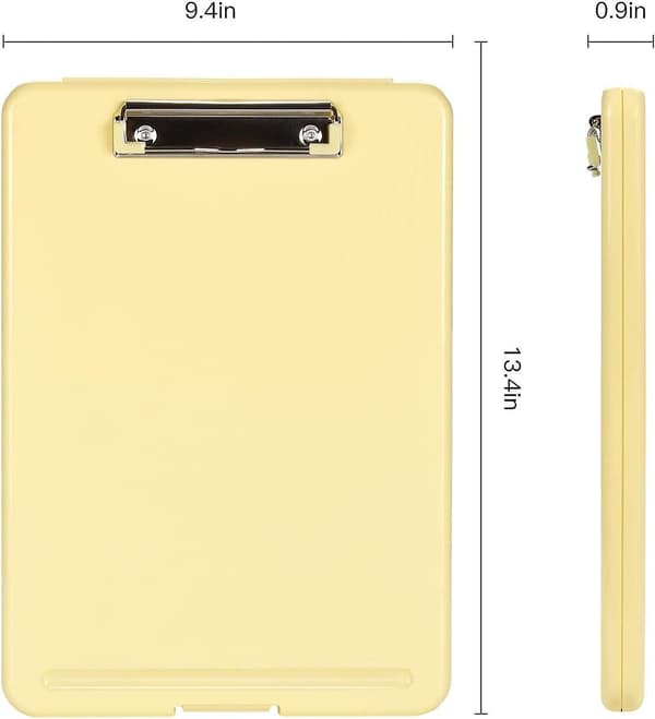 [RM]Plastic Clipboard with Storage Open Nurse Clipboard Foldable Storage for Nurses Lawyers Students Classroom Office Women Men