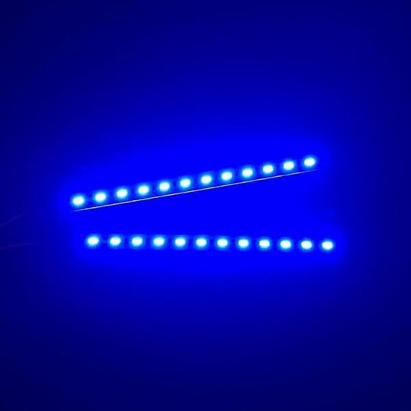 24 LED Chassis Lyslamper til 1/10 1/8 RC Bil Drift Buggy Crawler Traxxas HSP HPI Redcat Tamiya MST Model Tilbehør C Blue
