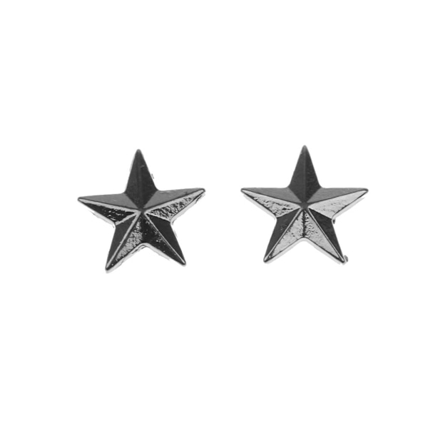 50 Set Diy Stjärnnitar Snäpp Dubbar Legering Dekorativa Knappar Diy Kläder Svart