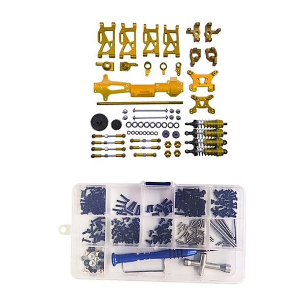 RC Bil Reparationsverktyg Och Skruvmuttrar Uppgraderingsdelar Set För Wltoys 1/14 144001