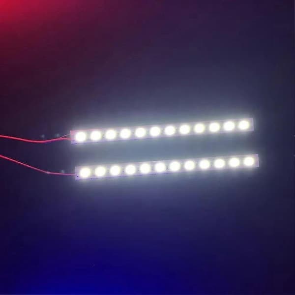24 LED Chassis Lyslamper til 1/10 1/8 RC Bil Drift Buggy Crawler Traxxas HSP HPI Redcat Tamiya MST Model Tilbehør B White