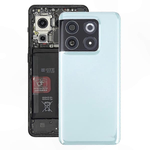 Batterideksel med kameralinse for OnePlus 10T erstatning Green