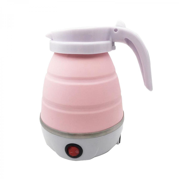 Elektrisk Portabel Resekokare 220V 50hz EU-kontakt Camping Husvagn 0.6L Rosa