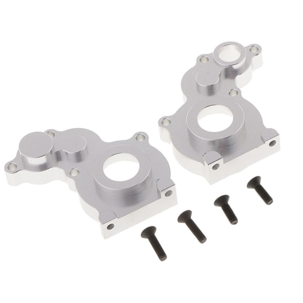 SCX10 Aluminium Axial Växellådshus för 1/10 RC Modellbil, Silver