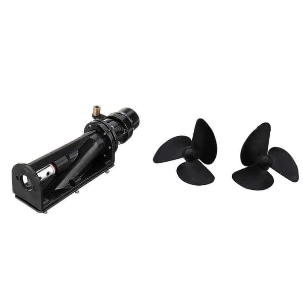 2x RC Båt Reservdelar Propeller Set för Flytec 2011-5 & 1x Vattensprutmunstycke för RC Fiske-Båt Jetpump DIY Leksak