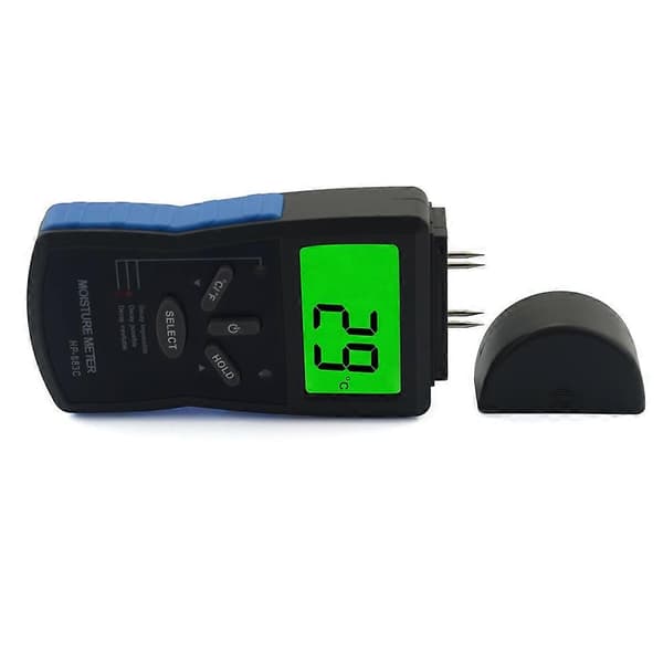 Digital träfuktmätare, 4 stift, hygrometer, elektrisk testare, mätverktyg, elektrom