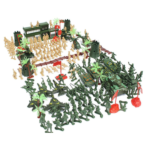 188 st plast soldater 5cm arméfigurer lekset för armé sandscen modell