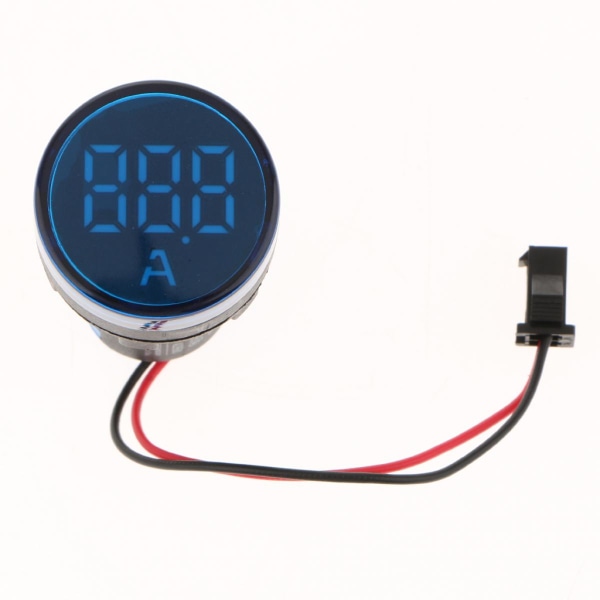 0-100A LED Digital Display Amperemeter Blå
