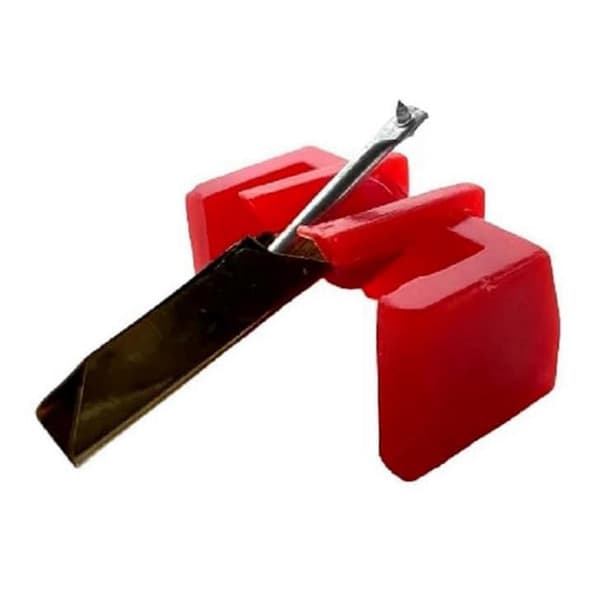 2X Erstatningsstiftnål til SANYO ST25 LENCO M100 M200 EXCEL ES70 VS80 ST40 LP Vinyl Pladespiller Red