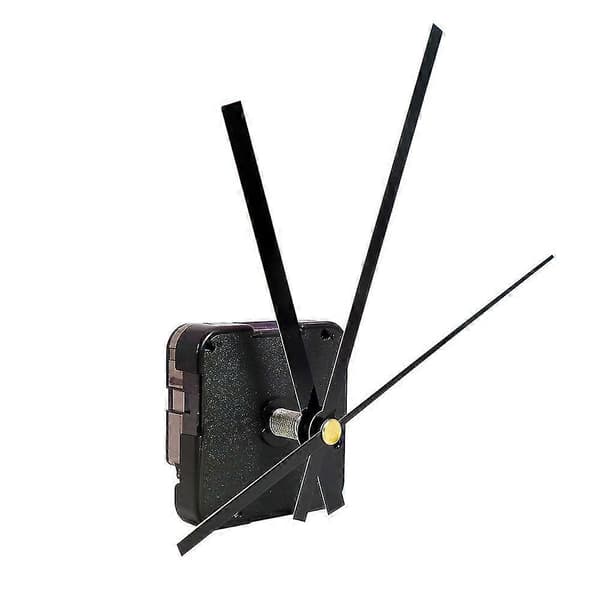 Handheld Quartz Clock Mechanism Quartz Clock Movement Silent Sweeping Second Movement, Black, 18.5*6.5*4cm