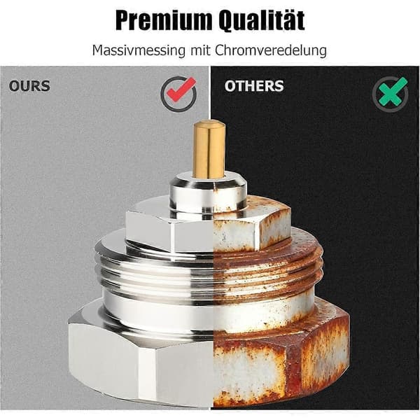 Radiatoradapter M30 X 1.0 til M30 X 1.5 til Oventrop ventiler 1011445 - Termostatventil fingevindadapter