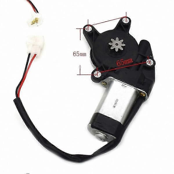 12V Elektrisk Bil Elruder Motor Løfter Regulator Black  Silver