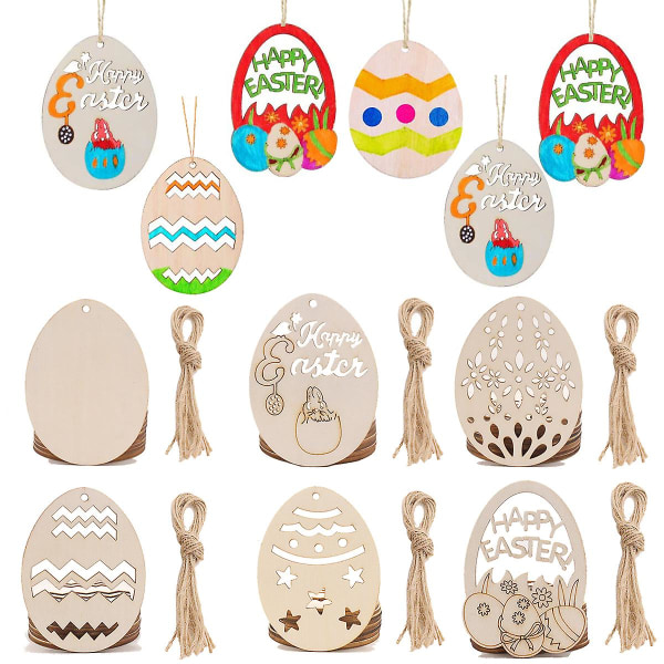 Påskhare Träprydnader Glad Påsk Dekoration För Hemmet Kanin Påskägg Festdekoration Hängen Påskhare Dekor Gåva Easter sticker3