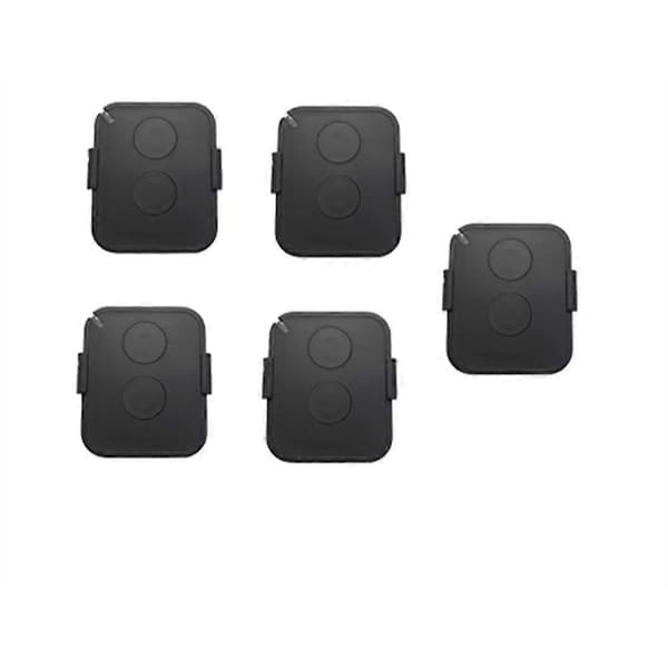 [RM]5st FL02RE Garageportsfjärrkontroll Kompatibel med 433Mhz Rolling Code NICE ON2 ON4 ON2E ON4E FLO2R-S FLO4R-S Musta
