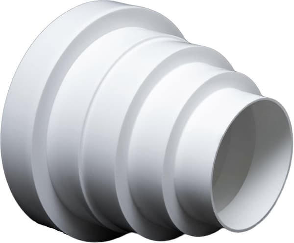 Universal reduktion til ventilationssystemer Ø 80-150 mm. Reduktionsfitting reduktionsrør Ø 80 100 120 125 150. Ventilationskanal til rund ventilationstra