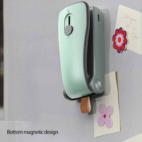 Mini-vakuumförseglare för mat, liten påsförseglare med magnetisk botten, snabb förseglingsmaskin för hemmabruk