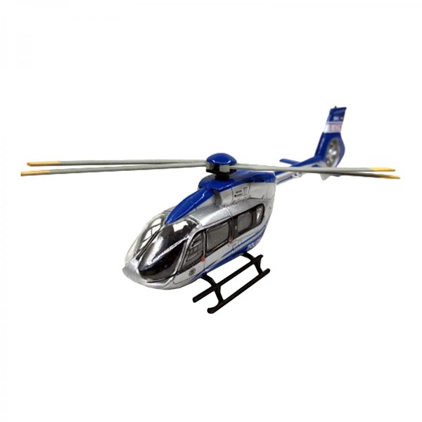 Realistisk Airbus H145 Polizei HO 1:87 Skala Helikopter Flygplan Plast Legering Modellbyggsats Flygplansleksak Pojkar Barn Present