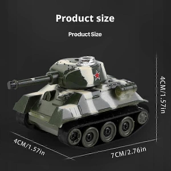 Fjernbetjent Mini Tank Elektronisk Køretøj Bærbar Lomme RC Model A