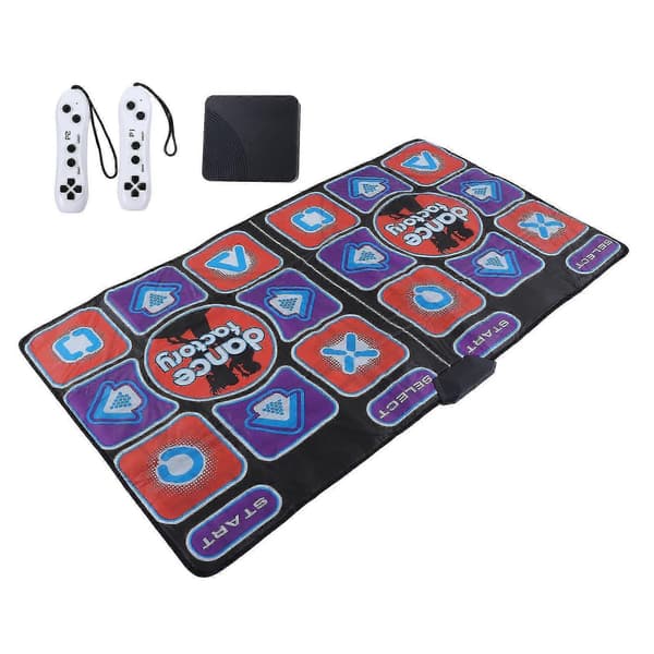 [RM]Music Dance Mat Double Player Training Foldable Early Education Electronic Dance Mat For Living Room With AV Cable