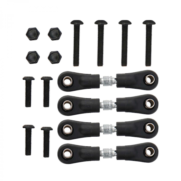 4 Delar/Set RC Justerbar Styrstag För HSP 1:10 RC Bil Lastbil 93mm-102mm