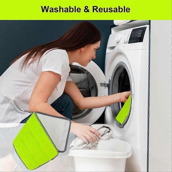 Erstatningsmikrofibermoppeputer for Rinse 'N Wring Mop 12-pakning