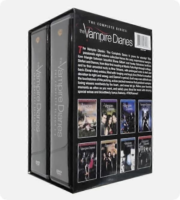 Vampire Diaries: Den komplette serien sesong 1-8 (DVD 38-disk bokssett) Ny!