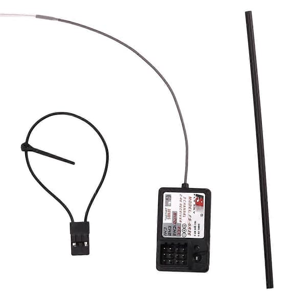 FlySky FS-GR3E 3CH 2.4GHz mottaker GT2 GT3 GT3B GT3C GR3C RC bil båt black