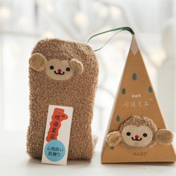 2-pack Djur Tecknad Söt Varm Julstrumpa med Presentförpackning Style 5