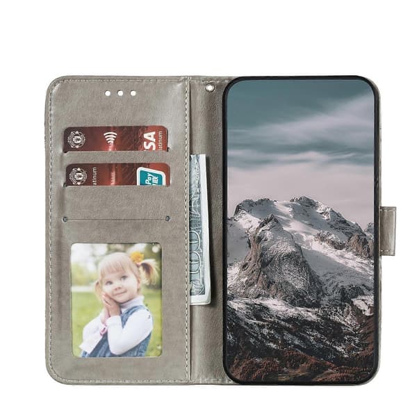 [RM] Lædertelefonetui til Motorola Edge 40 Neo Grey