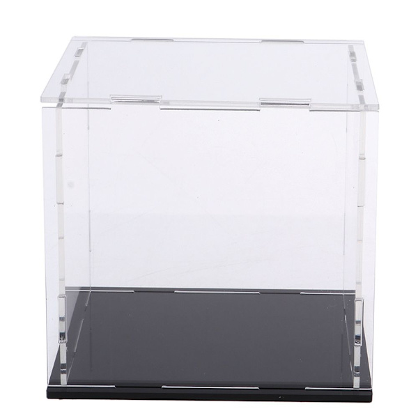 5x5x5cm akryl dammskyddsbox akryl leksak utställningsbox