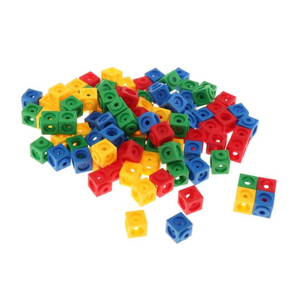 Maths Link plastkub barnleksak spel vit