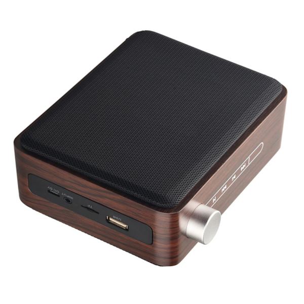 Portabel Bluetooth 4.2 Stereo Högtalare Minihögtalare i Trä 1