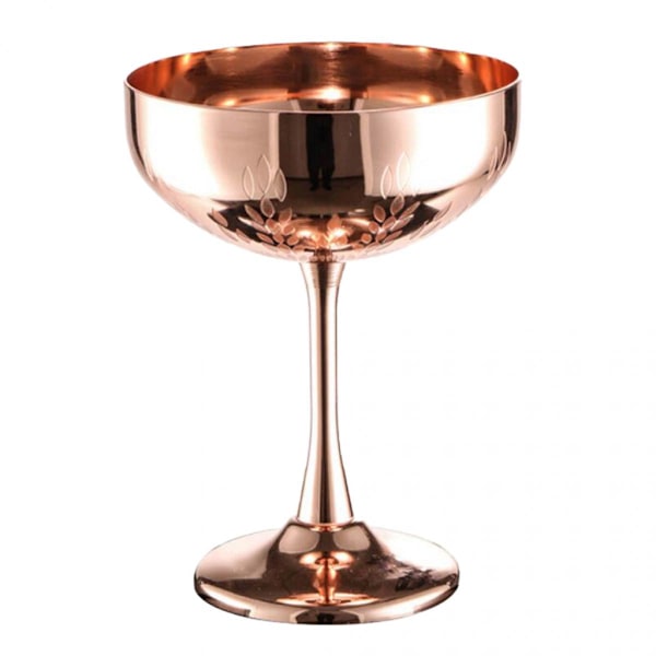 2x Tekopp Tumbler Stålvinsglas Perfekt Present Bröllopsdekorationer Koppar Färg