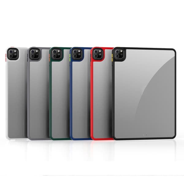 iPad Pro 12.9 (2022/2021/2020) TPU + PC Anti-fall Transparent Case - Protective Tablet Case Mörkgrön
