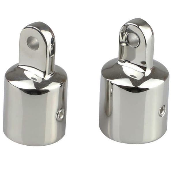 Øjeendestykke Bimini Top Fitting, Kraftige Bimini Top Kapper i Rustfrit Stål 25mm