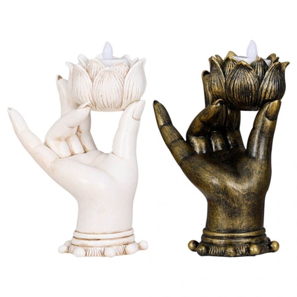 Ljusstake Buddha Yoga Ljusstake Hantverk Ljusstake