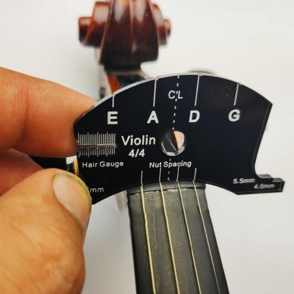 1/2 3/4 Violin Bridge Gripbräda skrapa Mönster Leveling String Tool