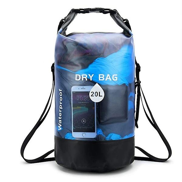 Vattentät Dry Bag 20L Förvaringsväska Pouch Rafting Drybags Ryggsäck