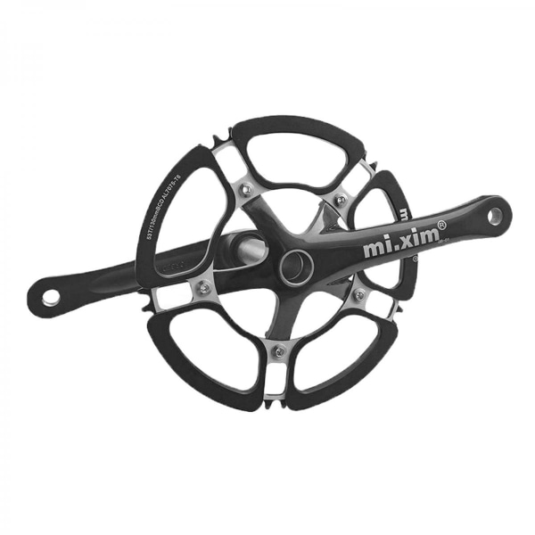 Cykel Vevparti 130BCD Kedjekrans 53T Kedjehjul MTB BMX Vev Svart