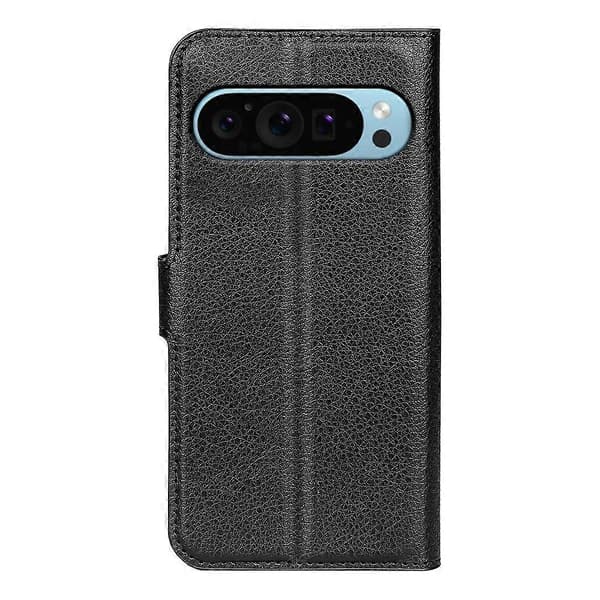 [RM] Litsi-nahkainen puhelinkotelo Google Pixel 9 / 9 Pro -puhelimelle Black For Google Pixel 9 / 9 Pro