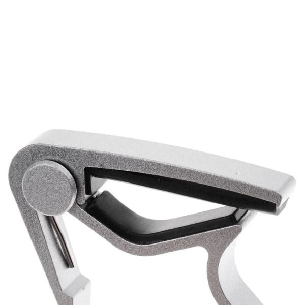 Akustisk Elektrisk Gitarr Capo Trigger Snabbt Byte Nyckelklämma Capo Silver