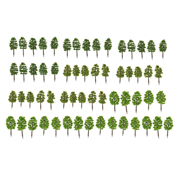 järnvägsleksaksdekor, järnvägsleksakstillbehör, träfigur, konstgjorda växter, landskapsleksakstillbehör