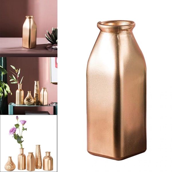 Modern Blomvas Växtbehållare Glas Kontor Bar Skrivbord Figurin Dekor B