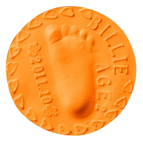 Ultralätt Stereo Air Baby Pojkar & Flickor Handavtryck Kit Fingeravtryck DIY Leksak Orange