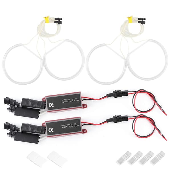 4kpl/setti CCFL LED auton ajovalojen Angel Eyes -lamppusarja, sopii malleihin E36 E38 E39 E46
