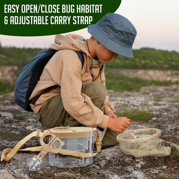 [RM]Children's Insect Catcher Kit - Complete Insect Exploration Set with Habitat, Extendable Net, Magnifying Tools, and Carrying Strap - Outdoor Adventure Gift