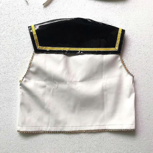 Cosplay Rin Len PU-uniformer outfits cosplay-kostym peruk hög kvalitet Len wig One Size