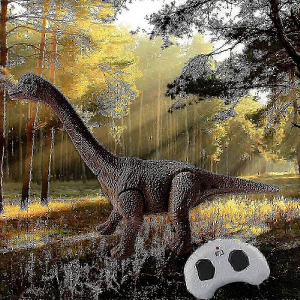 [RM]Fjernstyret Gående Robot Dinosaur Legetøj med Realistiske Simulationsfunktioner - Perfekt Gave til Børn Brachiosaurus