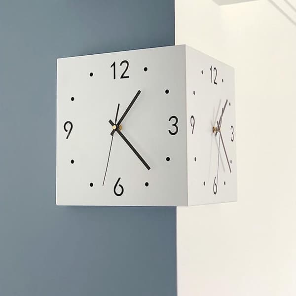 [RM] Minimalistisk Lysende Hjørne Vægur