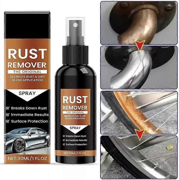 1~3x Rustfjernelsesspray, Billakfjerner, Rustfjerner til Metal